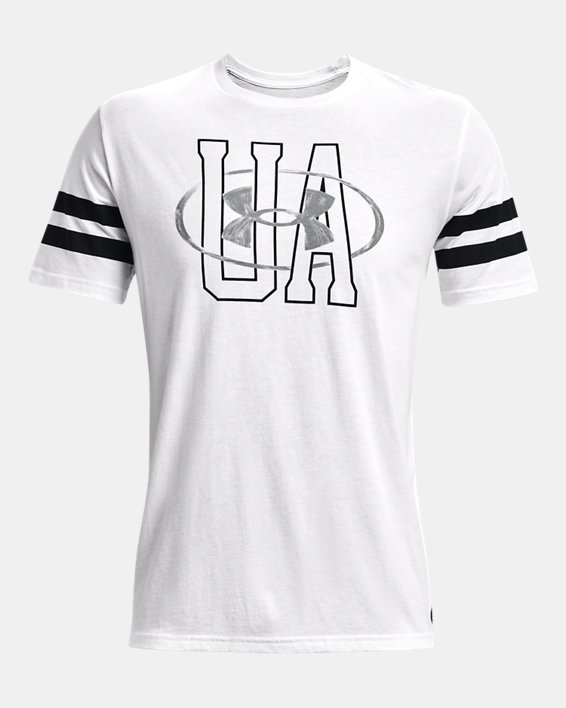 Men's UA Performance Originators Lockertag Graphic T-Shirt, White, pdpMainDesktop image number 4